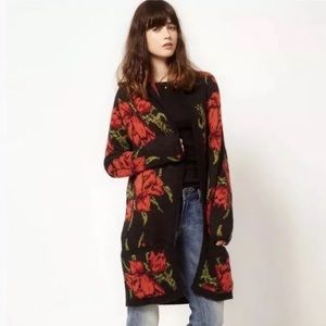 NWOT Free People Flower Powder Cardigan!